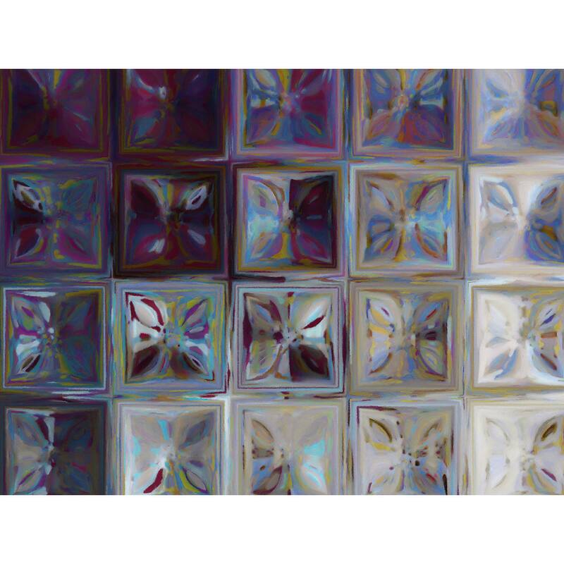 Mark Lawrence 'Tile Art #7, 2015.' Giclee Stretched Canvas Wall Art