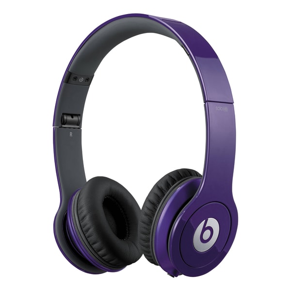 Shop Beats by Dre Solo Grape Purple Reconditioned Wired Headphones
