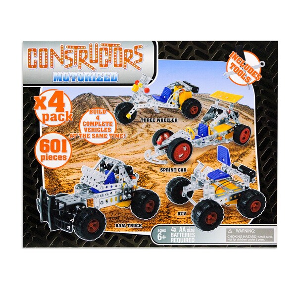Gener8 4-in-1 Motorized Metal Constructors Set