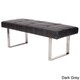 preview thumbnail 4 of 11, Chic Home Wayne Square-leg Bench Dark Grey Croc