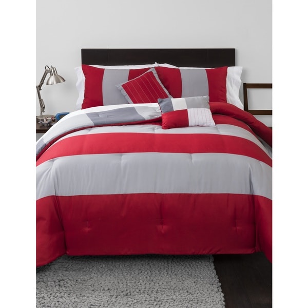 Rugby Stripe 5-piece Comforter Set