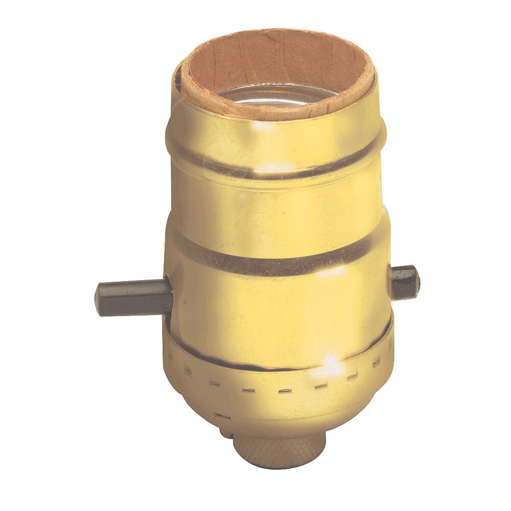 Leviton C20060980PG Push Button Lamp Socket Polished Brass eBay