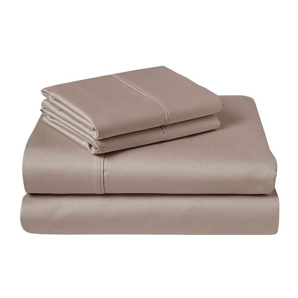4 Piece Bed Sheet Set 100/% Organic Cotton 600 Thread 15/'/' Deep Pocket Full Size