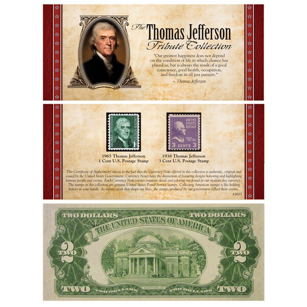 American Coin Treasures' The Jefferson Tribute Collection with Rare 2 Bill