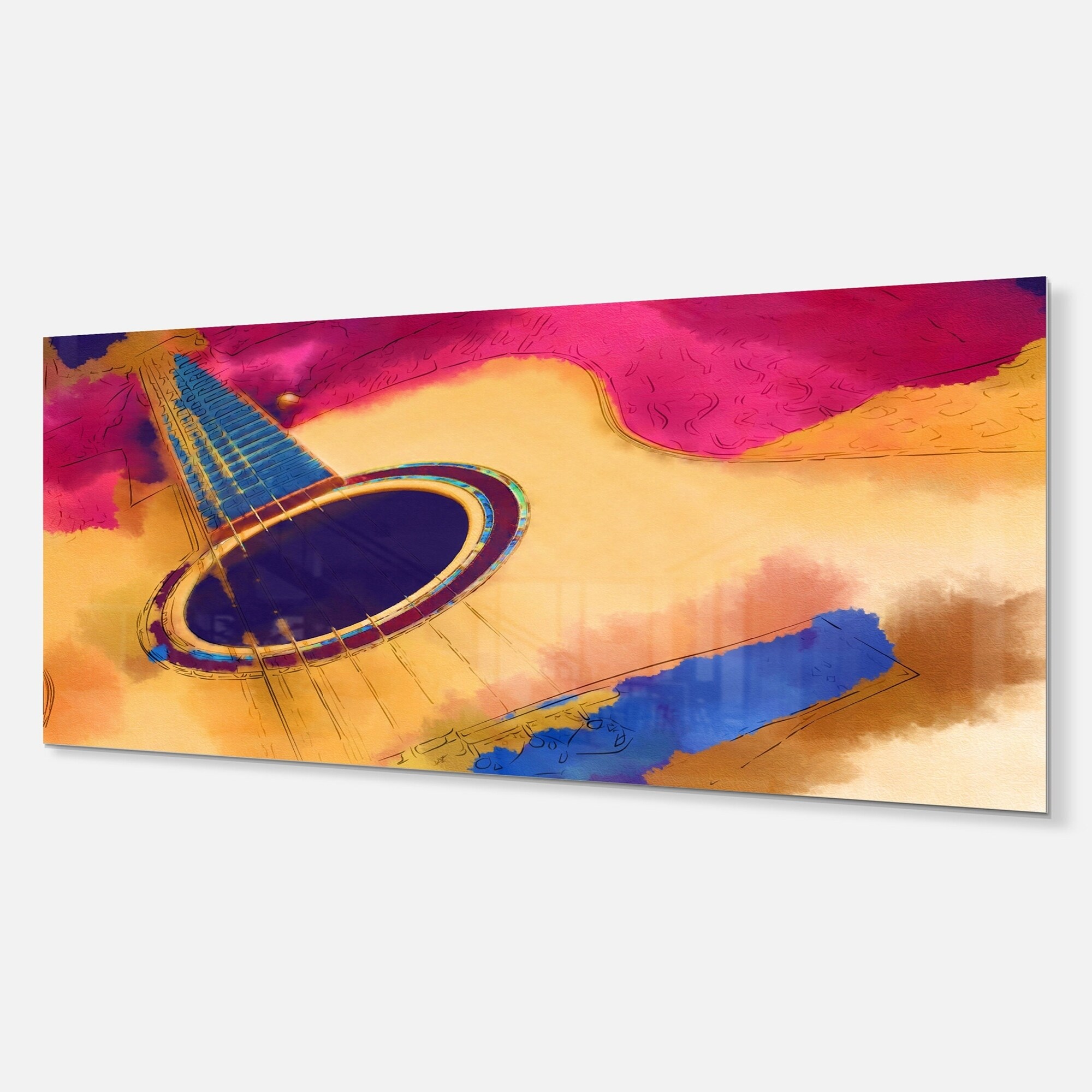 Shop Designart Listen To The Colorful Music Music Metal Wall Art Overstock 11846616