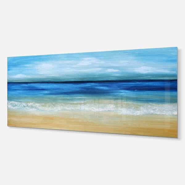 Designart Warm Tropical Sea And Beach Seascape Metal Wall Art Overstock Designart Warm Tropical Sea And Beach Seascape Metal Wall Art Overstock