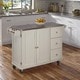 preview thumbnail 18 of 26, Dolly Madison Kitchen Cart with Stainless Steel Top by Homestyles White
