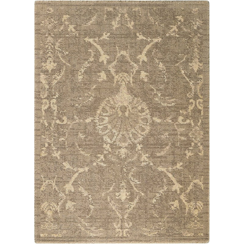 Nourison Silk Elements Area Rug - 2'3" x 3' - Green - Runner/Rectangle