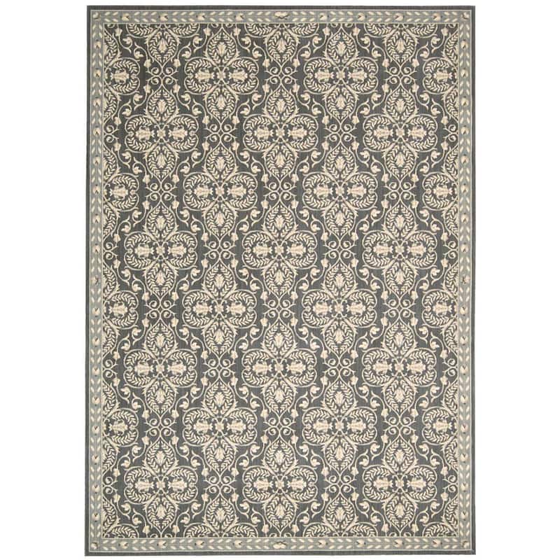 Nourison Riviera RI01 Area Rug - 5' 3" x 7' 5" - Grey - Runner/Rectangle