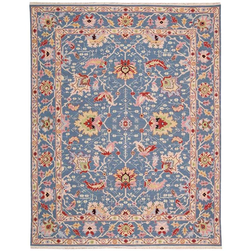 Nourison Nourmak French Country Floral Area Rug - 7' 10" x 9' 10" - Blue - Runner/Rectangle