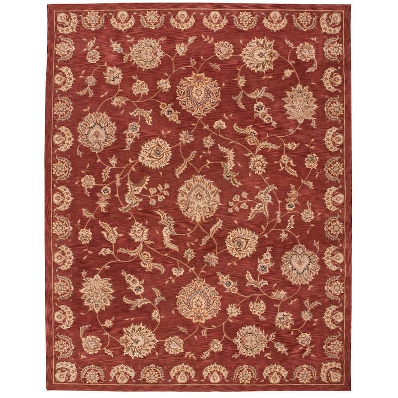 Nourison Hand-tufted Area Rug - 7'9" x 9'9" - Rust - Rectangle