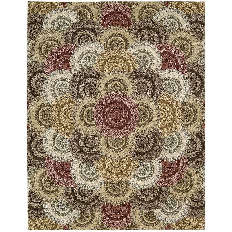 Nourison Hand-tufted Area Rug - 7' 9" x 9' 9" - Multi - Rectangle