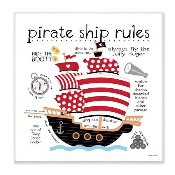 pirate-ship-rules-wood-wall-plaque-art-bed-bath-beyond-11852793