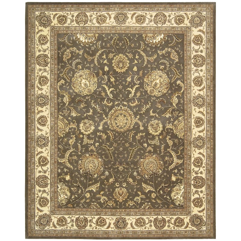 Nourison Hand-tufted Oriental Bordered Wool Area Rug