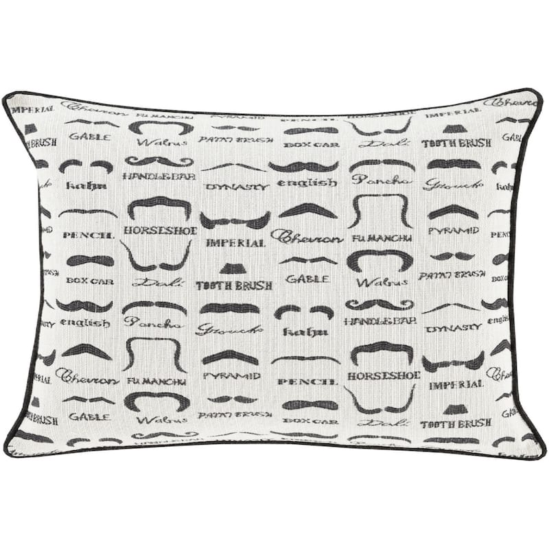 Decorative Padstow Poly or Feather Down Filled Throw Pillow (13 x 19)