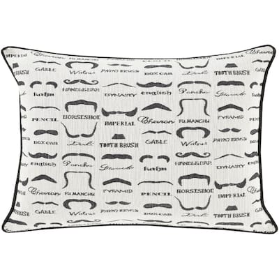 Decorative Padstow Poly or Feather Down Filled Throw Pillow (13 x 19)