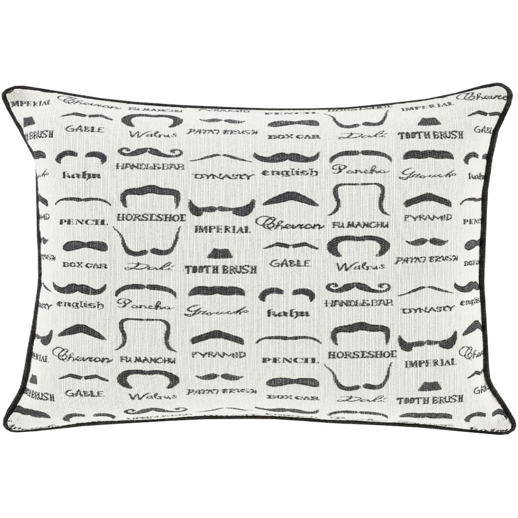 Decorative Padstow Poly or Feather Down Filled Throw Pillow (13 x 19)