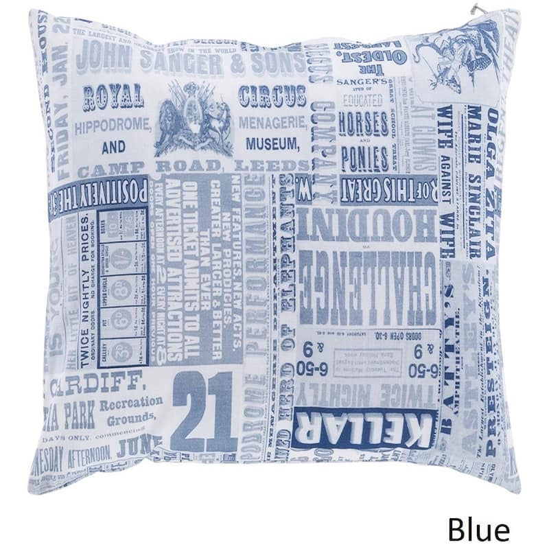 Decorative Mile 20-inch Poly or Feather Down Filled Throw Pillow