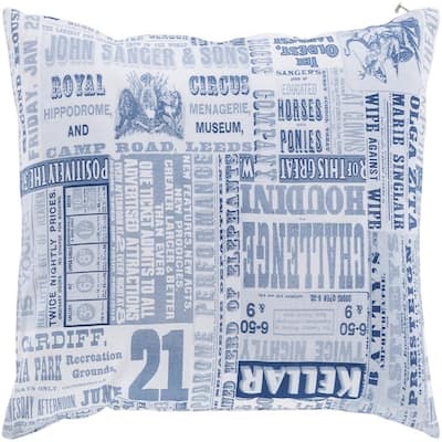 Decorative Mile 20-inch Poly or Feather Down Filled Throw Pillow