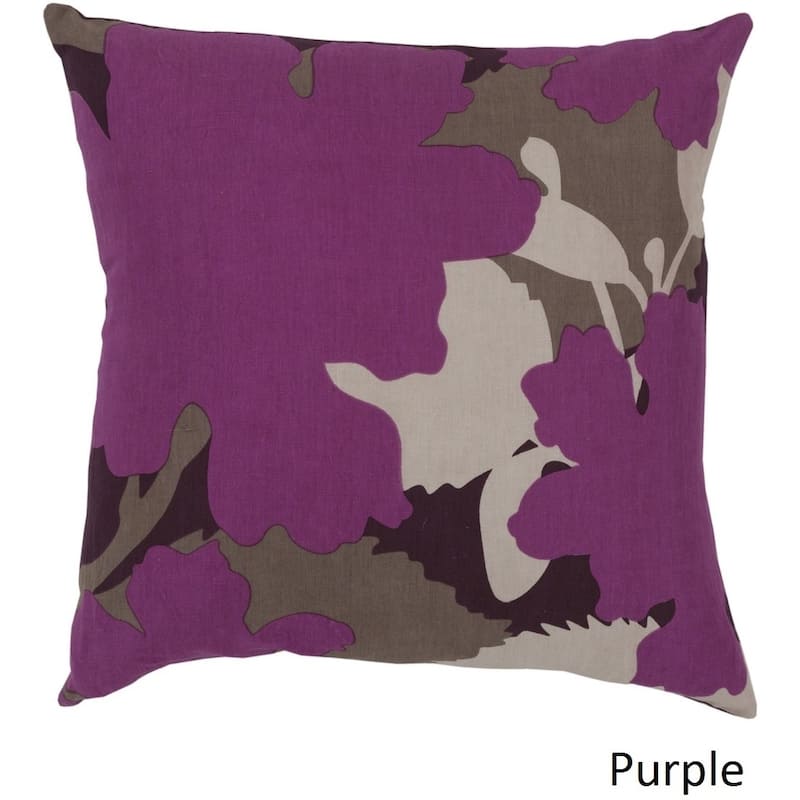 Jef Designs: Decorative Marshall 18-in. Poly or Feather Down Filled Throw Pillow