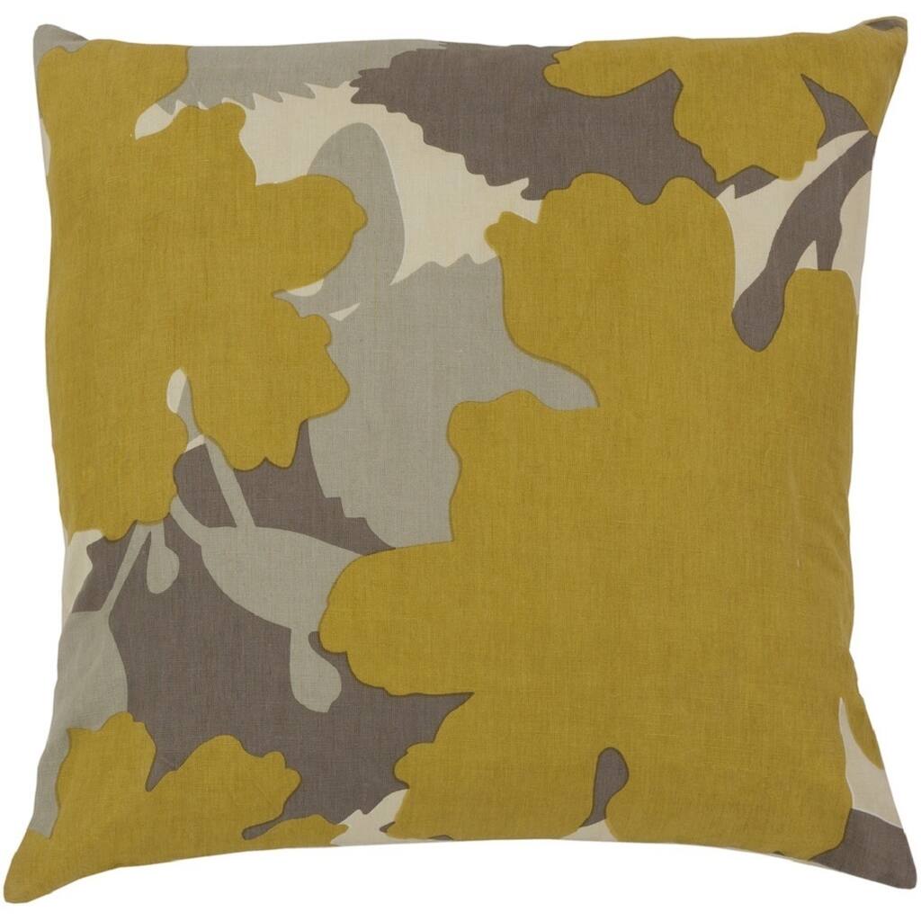 Jef Designs: Decorative Marshall 18-in. Poly or Feather Down Filled Throw Pillow