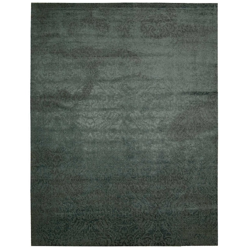 Nourison Nightfall NGT04 Area Rug - 5'6" x 8' - Green - Rectangle