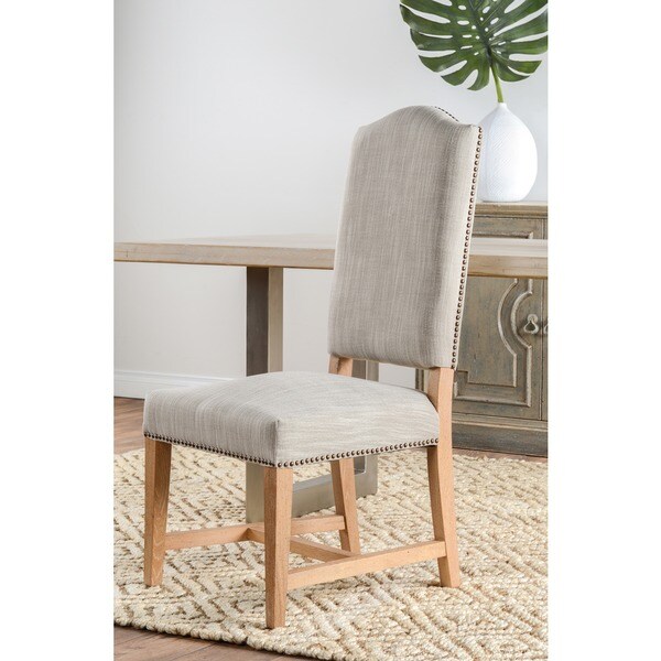 Carlton Upholstered Taupe Dining Chair by Kosas Home - Overstock - 11853141