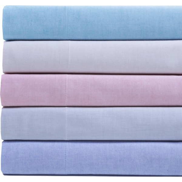 Oxford Chambray 100-percent Cotton Yarn Dyed Sheet Set