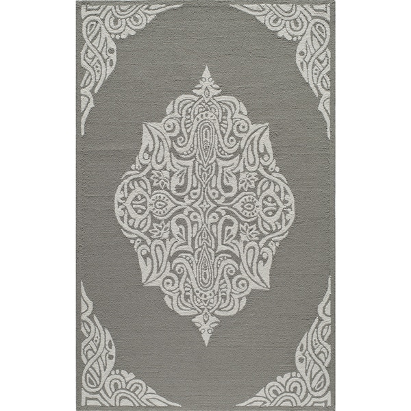 Momeni Veranda Grey Medallion Indoor Outdoor Rug 5 X 8 Momeni Veranda Grey Medallion Indoor Outdoor Rug 5 X27 X 8