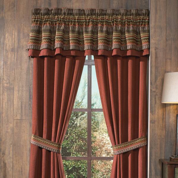 Croscill Horizons Red/ Brown Stripe Valance Overstock 11853420