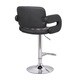 Porch & Den Coal Creek Black Button-tufted Leather Upholstered Modern Adjustable Bar Stool - Thumbnail 3