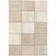 preview thumbnail 23 of 25, Flat-weave Moldovia Patch Beige, Cream Cotton Kilim 5'4" x 7'8" - Cream/Grey/Cream/ Grey