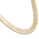 preview thumbnail 5 of 4, 10mm Yellow Gold or Silver Overlay Herringbone Chain by Simon Frank Designs
