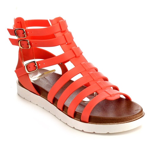 Shop Beston EB29 Women s Jelly  Gladiator  Sandals  Free 