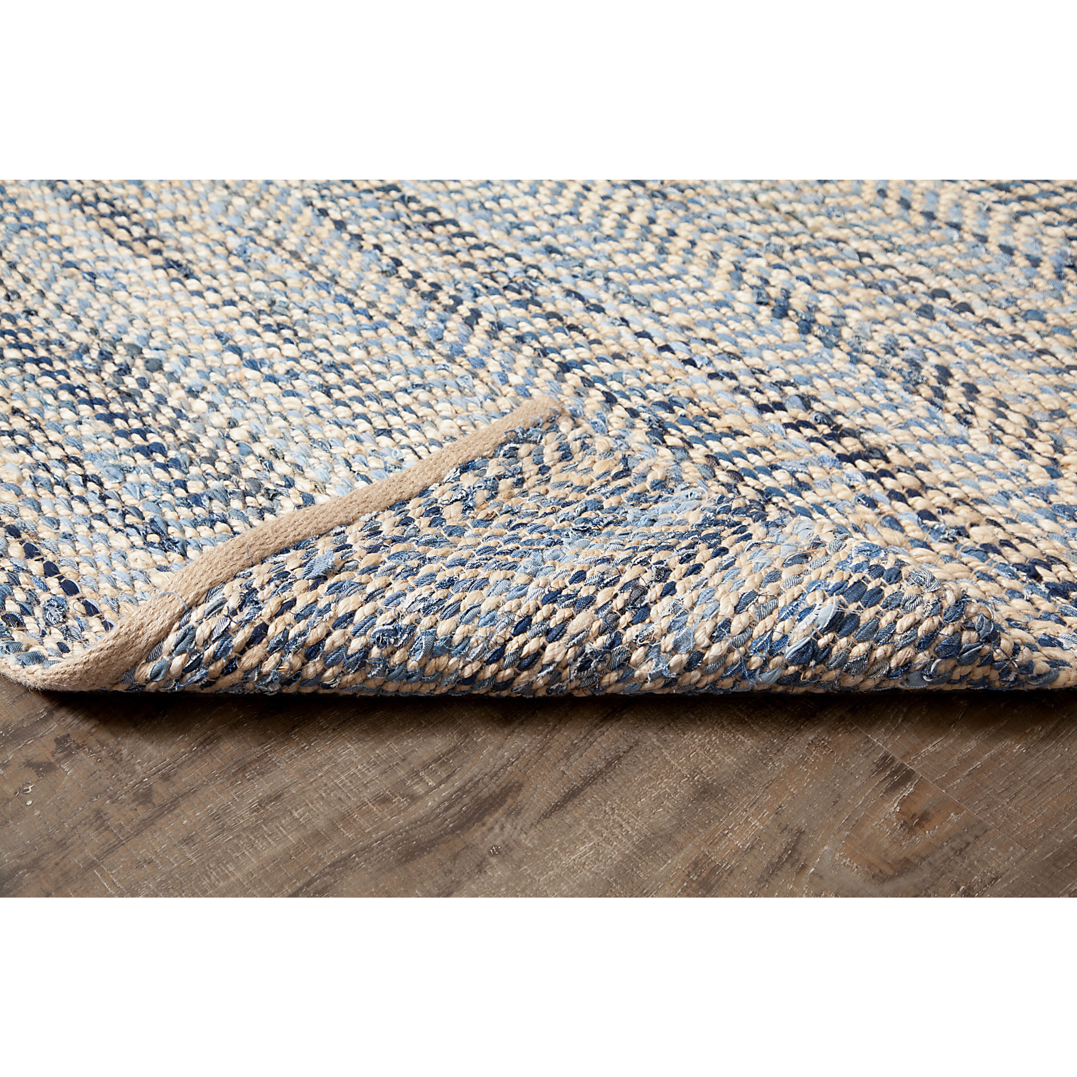 Jani Ely Denim And Jute Rug 8 X 10