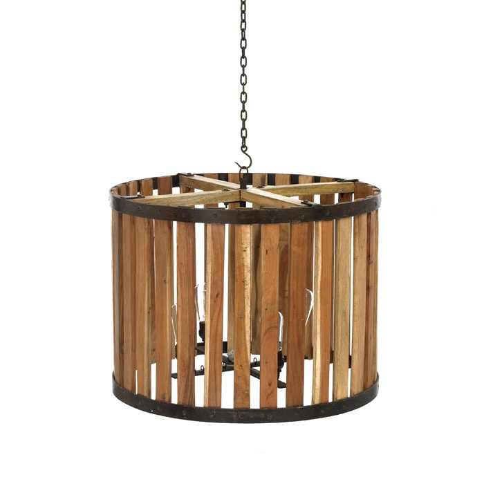 Leaky Barrel Chandelier (Hip Vintage Rotunda Light) - Chandeliers For Bedrooms by Overstock.com