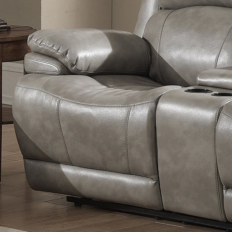Estella Contemporary Sofa and Loveseat with Storage Console 2-piece Set