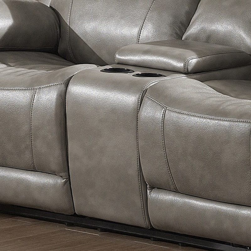 Estella Contemporary Sofa and Loveseat with Storage Console 2-piece Set