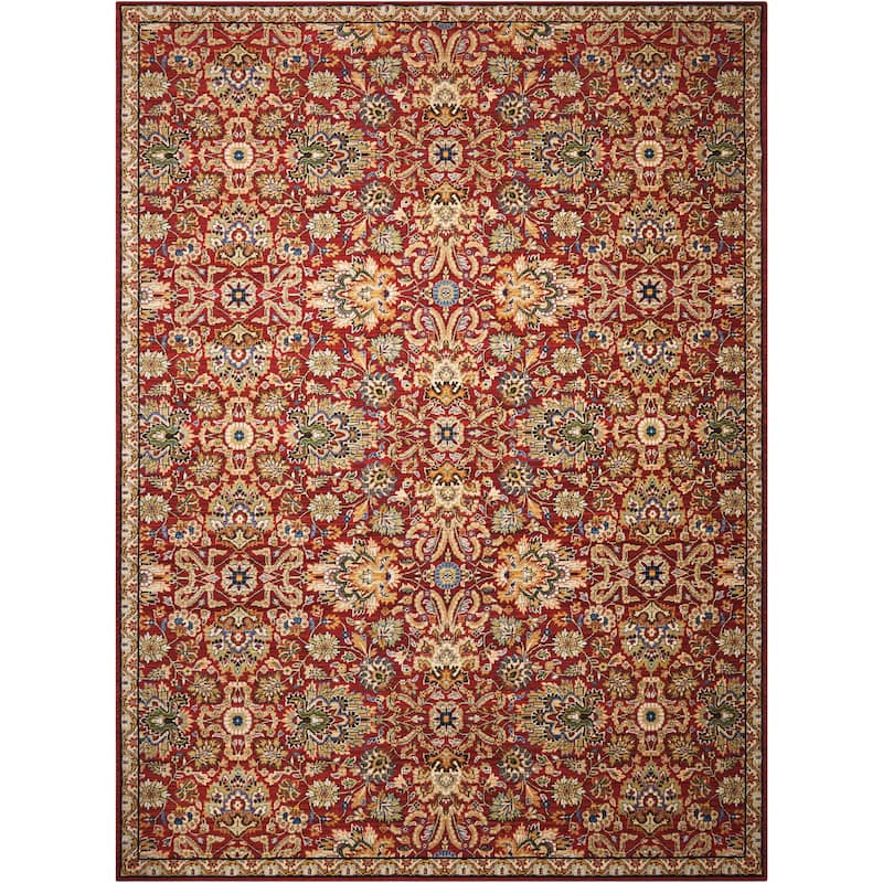 Nourison Timeless TML17 Area Rug - 9' 9" x 13' - Red - Rectangle