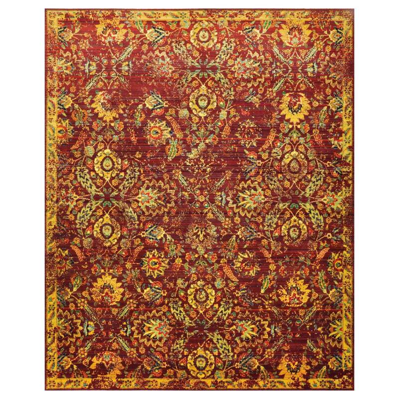 Nourison Timeless TML05 Area Rug - 8'6" x 11'6" - Red - Rectangle