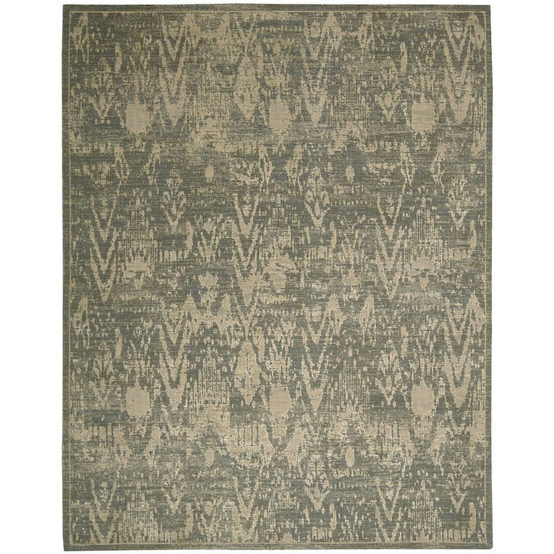 Nourison Silken Allure SLK17 Area Rug - 8'6" x 11'6" - Grey - Runner/Rectangle