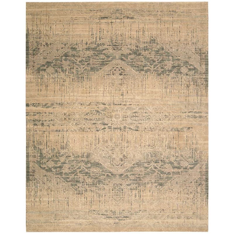 Nourison Silk Elements Area Rug - 5'6" x 8' - Beige - Runner/Rectangle