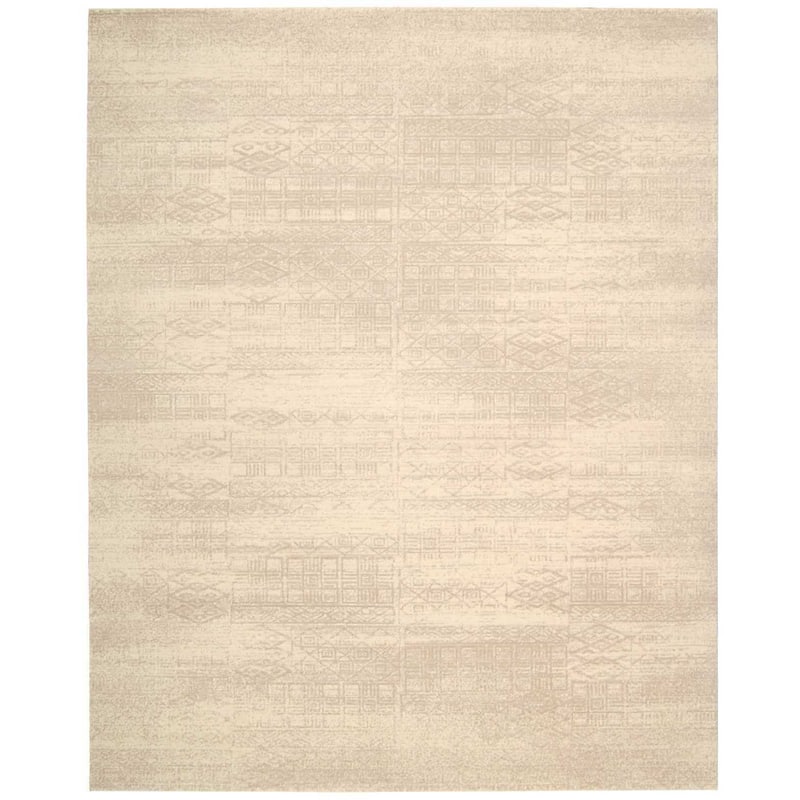 Nourison Silk Elements Area Rug - 5'6" x 8' - Light Beige - Runner/Rectangle