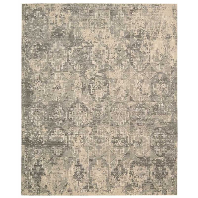 Nourison Silk Elements Area Rug - 5'6" x 8' - Light Beige - Runner/Rectangle