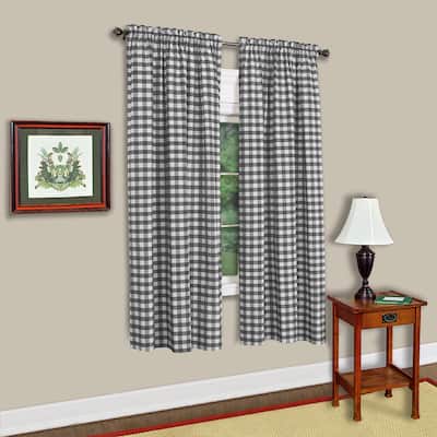 Buffalo Check Assorted Cotton-blended Window Panel - 63x43