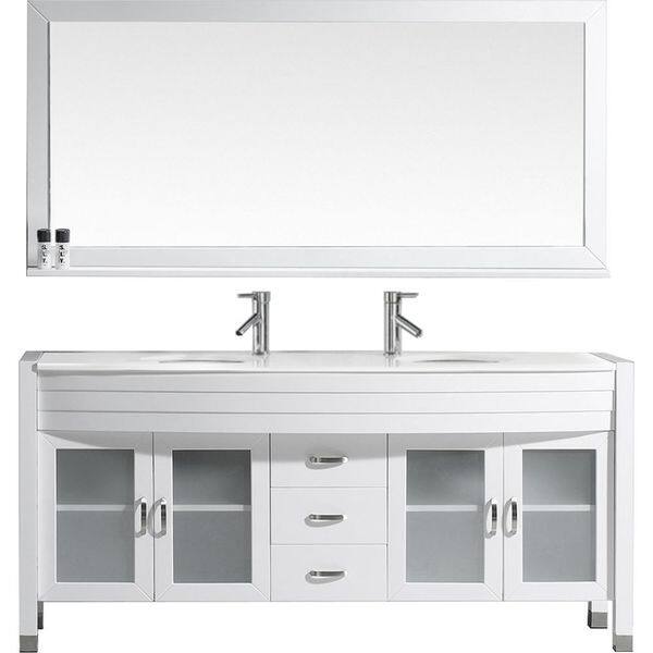 Shop Ava 71 In Double Bathroom Vanity Set Overstock 11855701