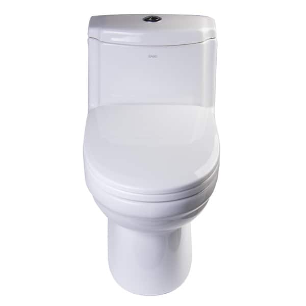 1-Piece EAGO TB222 Dual Flush Eco-Friendly Ceramic Toilet