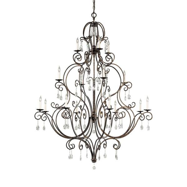 Feiss Chateau 16 Light Mocha Bronze Chandelier Overstock