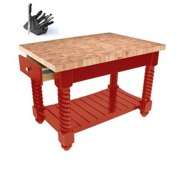 Shop John Boos Tusi5432225eg Br Tuscan Isle Boos Red Wood Block