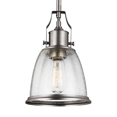 Feiss Mini 1-light Satin Nickel Pendant